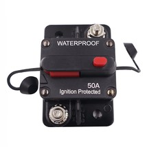 50 Amp Circuit Breaker,Waterproof,with Manual Reset,12V-48V DC, for Car ... - $33.99