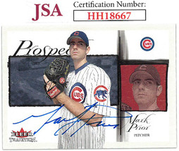 Mark Prior signed 2002 Fleer Traditon Baseball Rookie On Card Auto (RC) #458- JS - £19.61 GBP
