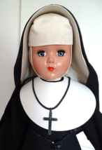 Vintage 1950 R&amp;B Arranbee 17&quot; Hard Plastic Catholic Nun All Original w/Rosaries - £137.61 GBP