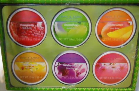 Body & Earth Elements Body Butter Gift Set of 6 Scents 1.9 oz 55 ml - $24.99