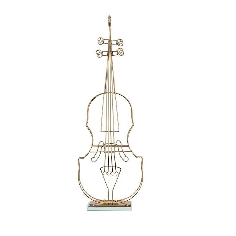 Anyhouz 50cm Violin Sculpture Instrument Tabletop Home Decor Modern Art Living R - $106.00