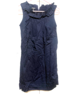 Talbots 4P Dark Blue Womens Sleeveless Sheath Dress - $276.80 MXN