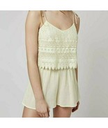TOPSHOP Women&#39;s Sleeveless White Romper Crochet US 4 EUR 36 Pre-Owned - $213.82 MXN