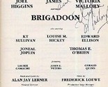 Brigadoon Program signed by Victoria Mallory at The MUNY - $13.86