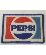 Pepsi Logo Patch 1970s Embroidered Never Used Red White Blue Sans Serif - $12.30