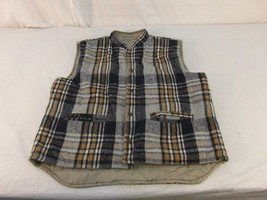 Adult Unisex Unbranded Reversible Flannel Button Up Vest Nice Warm Comfy... - $15.72