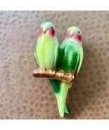 Vintage Novelty Love Birds/Parakeets Wall Pocket Planter - $20.00
