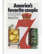 1979 Seagram&#39;s Crown 7 Seven Canadian Whiskey Print Ad Vintage 8.5&quot; x 11&quot; - $20.06