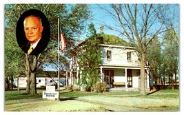 Boyhood Home of Dwight D. Eisenhower Abilene Kansas Postcard - $14.84