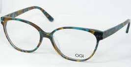 OGI 3123 1541 Verde Azulado/Amarillo Fino Gafas Montura de Plástico 55-15-140mm - £92.23 GBP