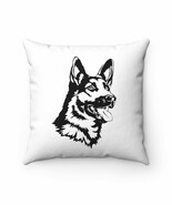German Shepherd Spun Polyester Square Pillow - $41.16 CAD
