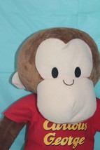 Toy Factory Curious George Stuffed Animal Monkey Plush 24&quot; Tall With T Shirt - $34.64