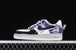 Air Force 1 Low Pixel Cloud Tracking Custom Hand Painted Retro Purple Sn... - $169.00