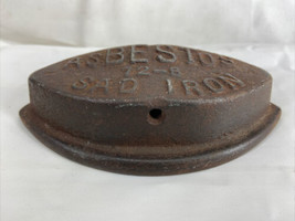 Antique Asbestos 72-B Flat Iron Sad Charcoal Box Coal Paper Weight Art D... - £11.05 GBP