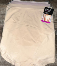 Bali ~ 3-Pair Womens Easylite Smooth Brief Underwear Panties Nylon ~ L/7 - £18.70 GBP