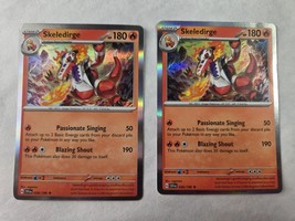 (2x) Pokemon TCG Skeledirge Scarlet &amp; Violet Base Set 038/198 Holo Rare ... - $73.79 MXN