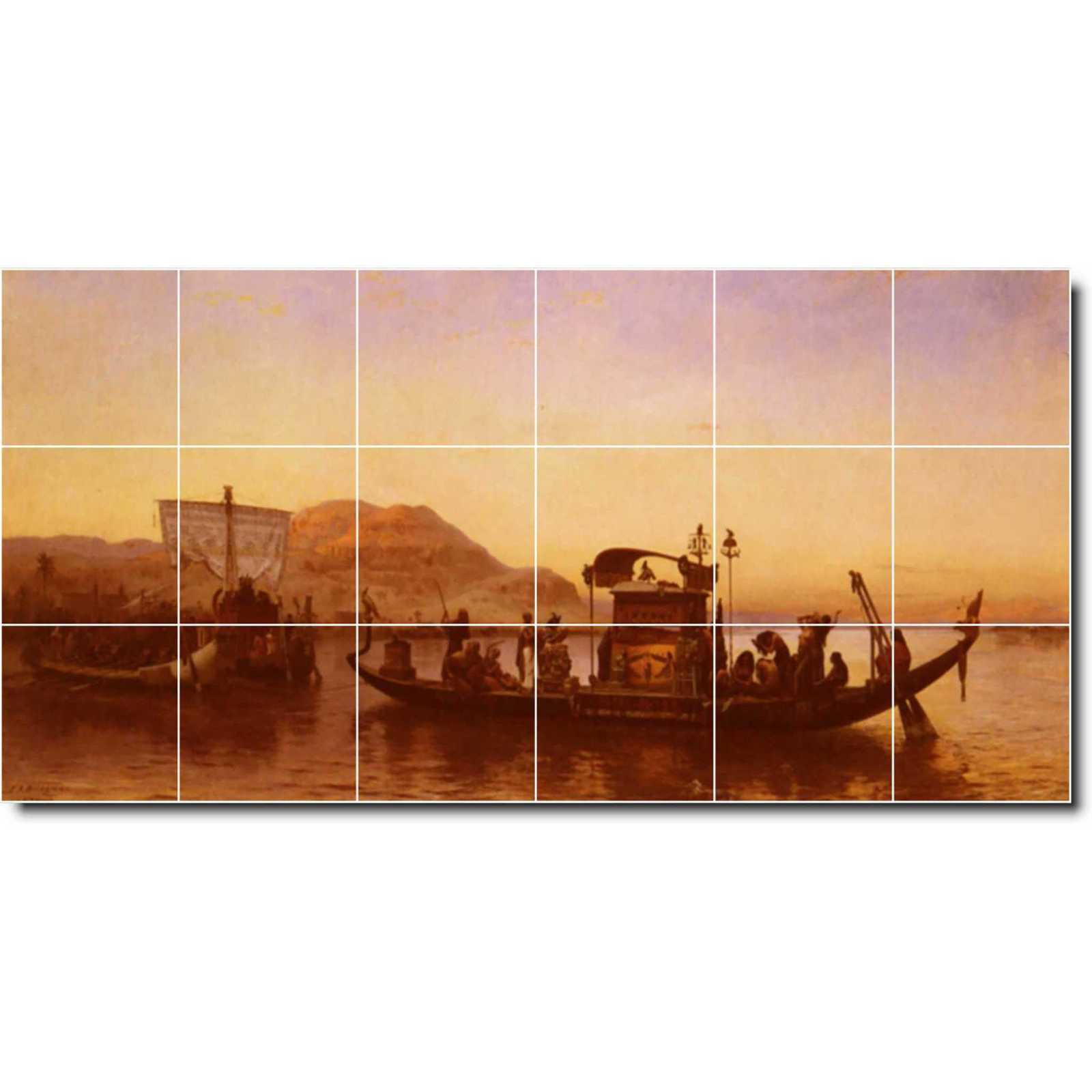 Frederick Bridgman Village Painting Ceramic Tile Mural P01071 - $120.00+