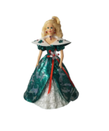 Holiday Barbie Hallmark Stocking Hanger Christmas Green Glitter Vintage ... - £18.03 GBP