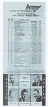 ORIGINAL Vintage KQV Pittsburgh December 13 1966 Music Survey The Monkee... - £11.83 GBP