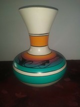 Vintage Navajo Vase Hand Painted Signed Black - £50.88 GBP