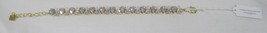 PARK LANE Limited Edition high polish gold clear PEAR Impression Bracelet 7"+2" - $112.16
