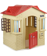 Little Tikes Cape Cottage Playhouse Tan Playroom Backyard Outdoor Fun Ki... - $3,089.87 MXN