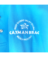 Cayman Island Polo Shirt Beach Resort  Mens LARGE Reef Divers Brac Quick... - £22.62 GBP