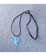 Grateful Dead Bear Guitar Pick Adjustable Necklace   LIGHT BLUE - $12.99