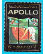 Used Ajman Airmail Stamp (1973) Apollo 16 - 1 3/4r - $1.99