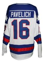 Team USA Miracle On Ice Hockey Jersey New Pavelich White Any Size image 5