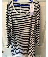 Motherhood Materinity Large Long Sleeve Striped Top. *NEW W/TAGS* hh1 - $27.34 CAD