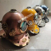 Set of 4 US Navy Mark V Scuba Diving Divers Helmet Marine Vintage  Perfect - £798.95 GBP