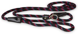 Good2Go Black Confetti Rope Dog Slip Leash Looped Dog Collar Adjustable 6 ft. - £15.81 GBP
