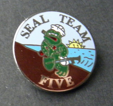 Seal Team Five 5 US Navy USN Lapel Hat Pin Badge 1 inch - £4.40 GBP