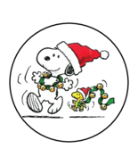 30 Snoopy Christmas Stickers Envelope Seals Labels Tags Favors Stamps 1.... - $149.06 MXN