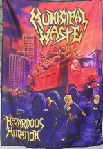 MUNICIPAL WASTE Hazardous Mutation FLAG CLOTH POSTER BANNER CD Thrash Metal - £15.63 GBP