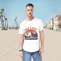 Take a Hike Unisex Curved Hem Tee Outdoor Nature Graphic Vintage Retro T-Shirt - $35.02+