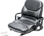 Black Seat for Caterpillar Forklift- Seat w/Hip Restraints, Seatbelt, &amp; ... - £200.80 GBP