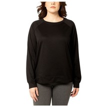 West Loop Women&#39;s Long Sleeve Crew Neck Tee, Black Size S/M - £15.38 GBP