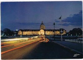 France Postcard Paris Hotel Des Invalides Night - £2.25 GBP