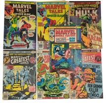 7 Marvel Comic Lot Bronze Age Tales Super Heroes Double Feature Greatest... - £19.73 GBP