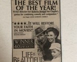 Life Is Beautiful Movie Print Ad  TPA9 - £4.66 GBP