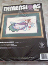 NEW DIMENSIONS 3150 ANGEL OF FRIENDSHIP STAMPED CROSS STITCH KIT - £10.31 GBP