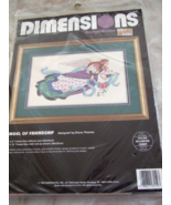 NEW DIMENSIONS 3150 ANGEL OF FRIENDSHIP STAMPED CROSS STITCH KIT - £10.16 GBP