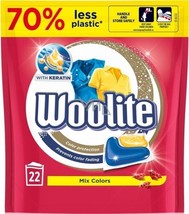Woolite Capsules: MIX COLORS laundry caps -22 washes -Made in Europe - £15.18 GBP