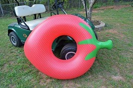 Extra Large Strawberry inflatable Swimming Pool Donut Float 54&quot; - £11.74 GBP