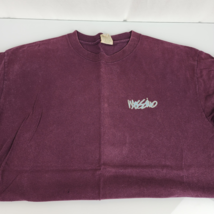 Vintage 90s Mossimo Logo Burgundy Short Sleeve T Shirt Men Sz L Made In USA - $59.39