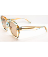 Celine CL 400451 55E Striped Peach / Azure Havana Orange Sunglasses 52mm - $312.55