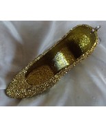 Golden Slipper Acrylic Glitter Key Chain New Handcrafted Festive FREE SH... - £9.64 GBP