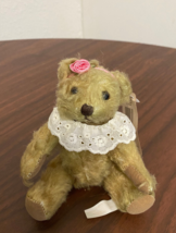 Russ Berrie Victorian Memories - 6" Posable Mohair Bear - $5.89